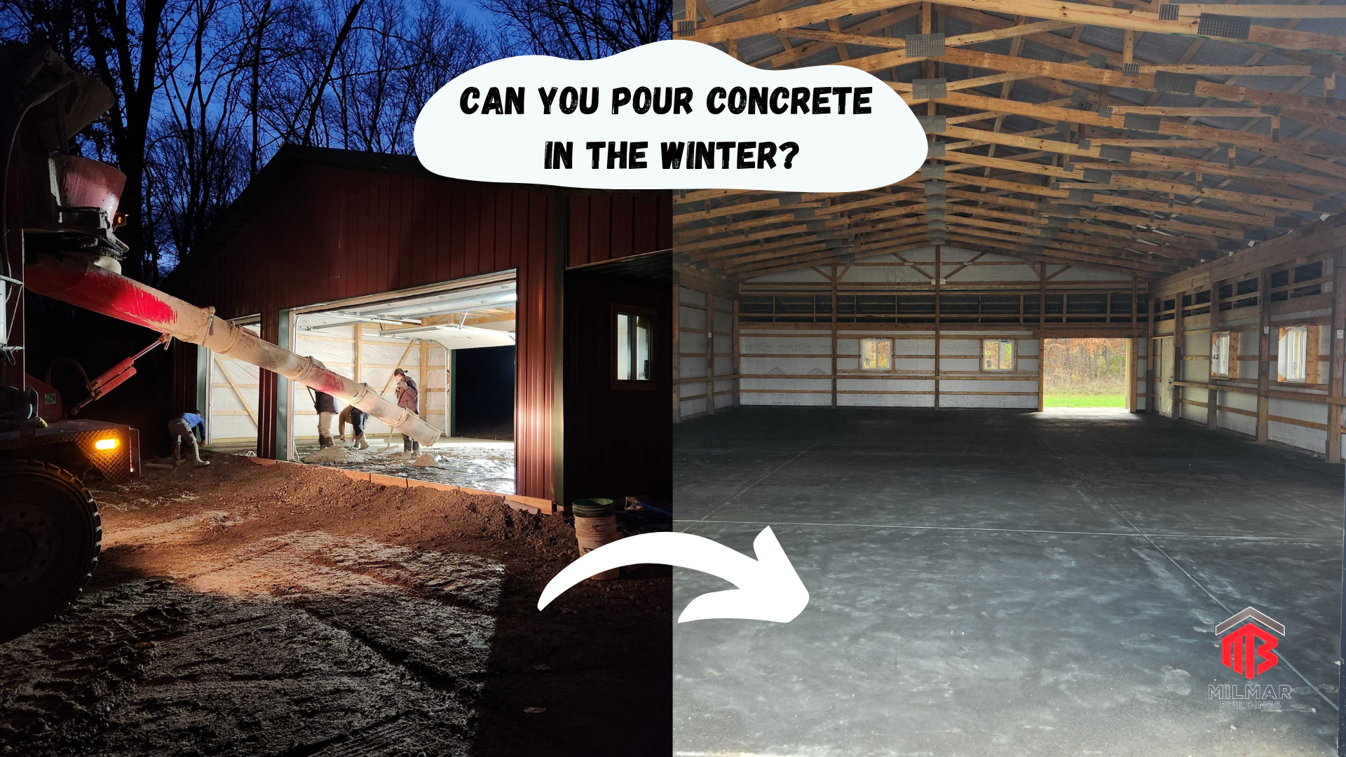 Can you pour concrete in the winter? - Image